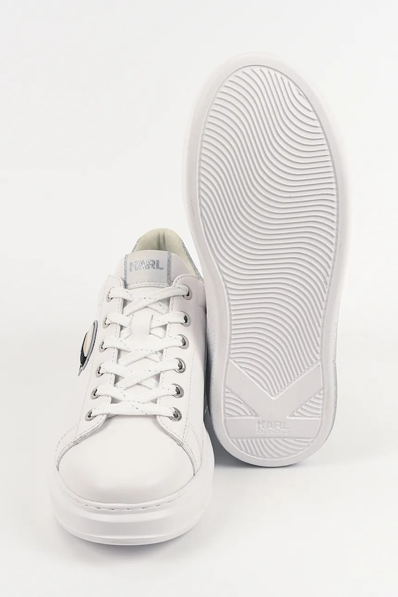 Karl Lagerfeld sneakers din piele KAPRI KL62530F.01S alb