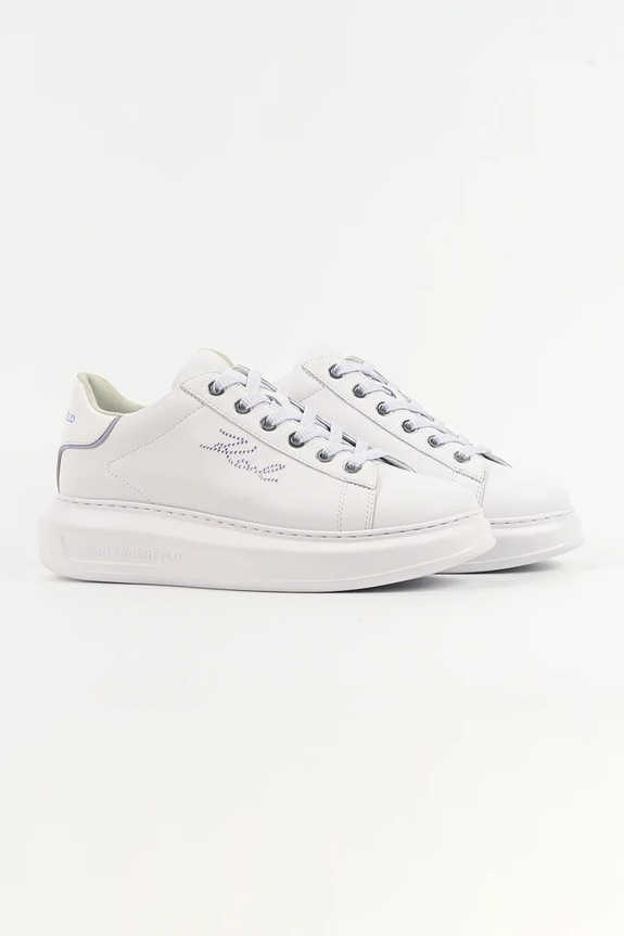 Karl Lagerfeld sneakersy skórzane KAPRI KL62518.01V biały SS26