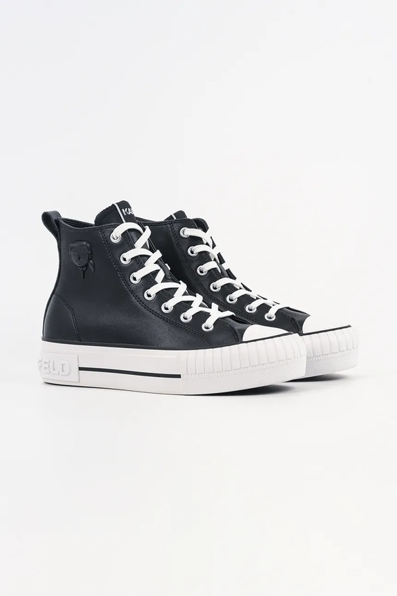 Karl Lagerfeld trampki skórzane KAMPUS MAX NFT KL60456.000 czarny SS26