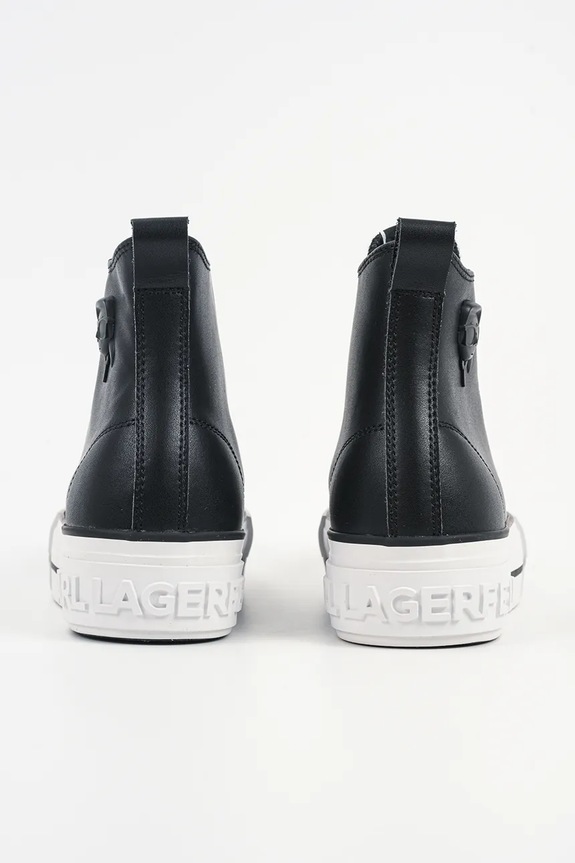Obuwie Karl Lagerfeld trampki skórzane KAMPUS MAX NFT KL60456.000 czarny