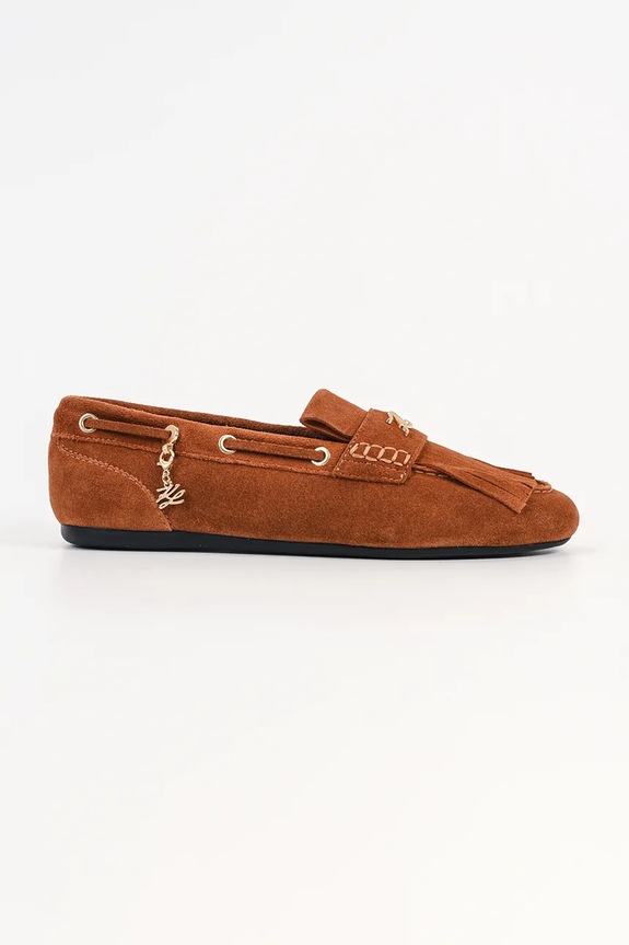 Karl Lagerfeld mocasini din piele întoarsă MARLEE piele întoarsă maro KL41329A.533