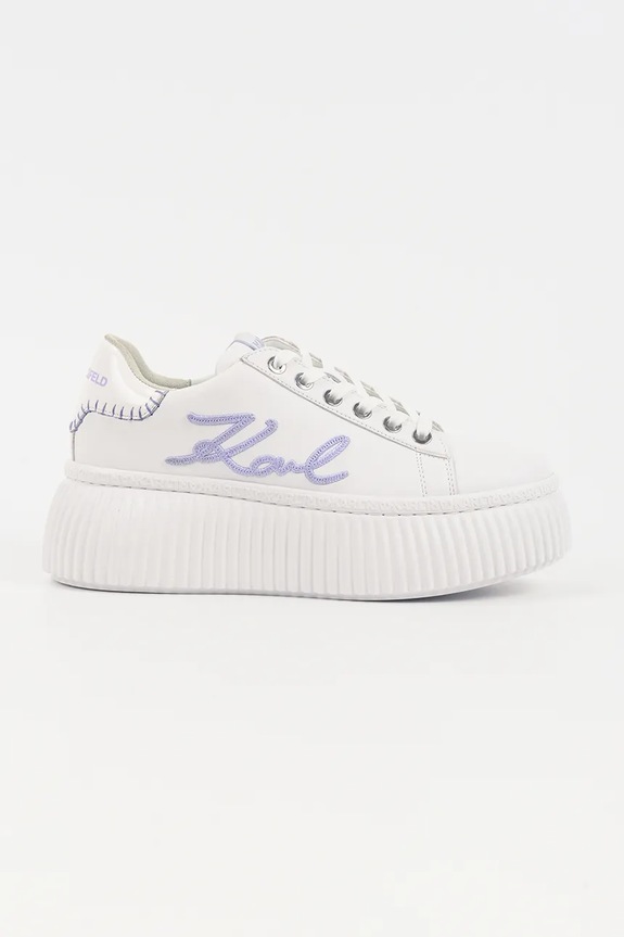 Karl Lagerfeld sneakersy skórzane KREEPER LO pozostałe biały KL42372C.01V