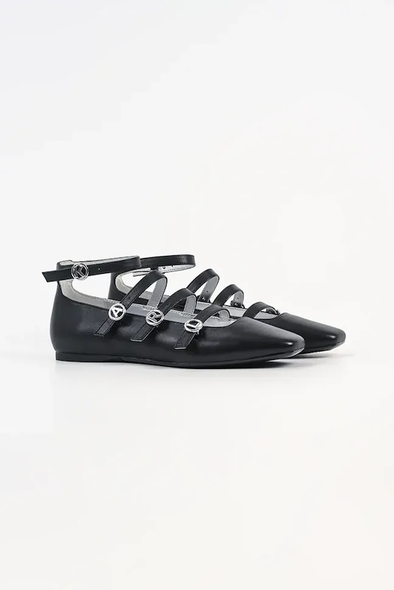 Karl Lagerfeld balerini de piele KONNIE KL40195.00S negru SS26