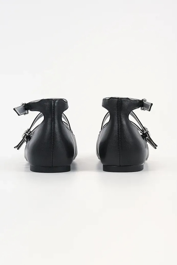 Încălțăminte Karl Lagerfeld balerini de piele KONNIE KL40195.00S negru