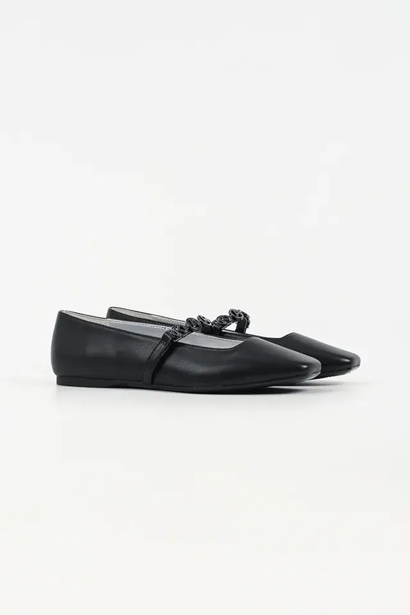 Karl Lagerfeld balerini de piele KONNIE KL40196.00S negru SS26