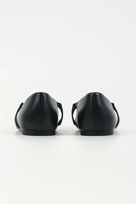 Încălțăminte Karl Lagerfeld balerini de piele KONNIE KL40196.00S negru