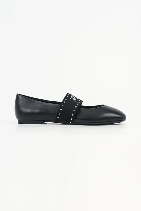 Karl Lagerfeld balerini de piele KARO negru KL40126A.000