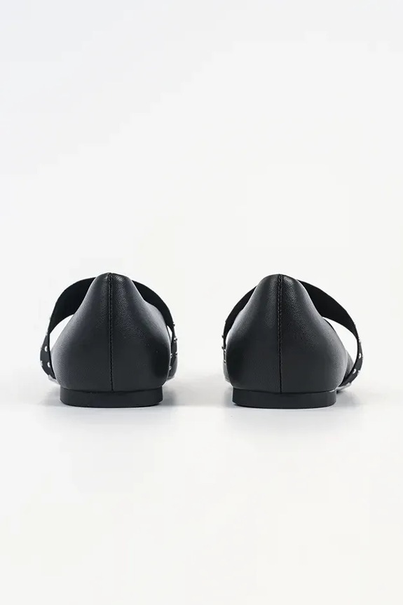 Încălțăminte Karl Lagerfeld balerini de piele KARO KL40126A.000 negru