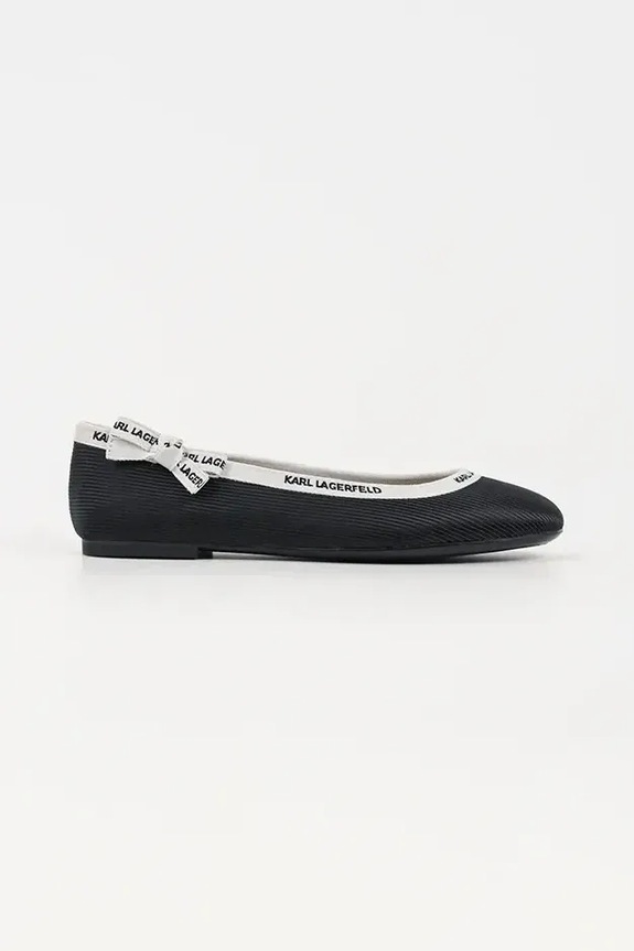 Karl Lagerfeld balerini KARO negru KL40129.H00