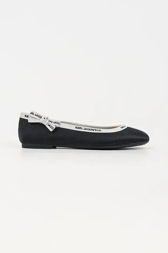 Karl Lagerfeld balerini KARO negru KL40129.H00
