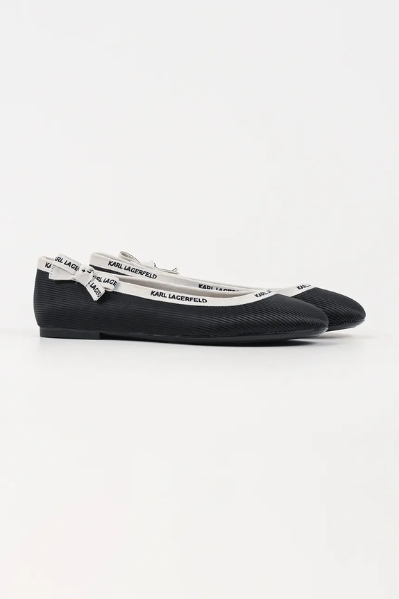 Karl Lagerfeld balerini KARO KL40129.H00 negru SS26