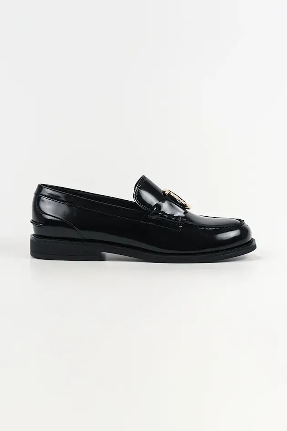 Karl Lagerfeld mocasini de piele MIA piele negru KL42126.000