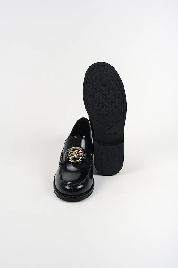 Karl Lagerfeld mocasini de piele MIA KL42126.000 negru