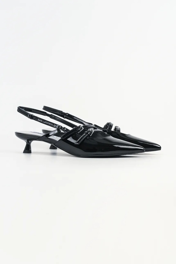 Шкіряні туфлі Karl Lagerfeld PASHA KL30105A.1BP чорний SS26