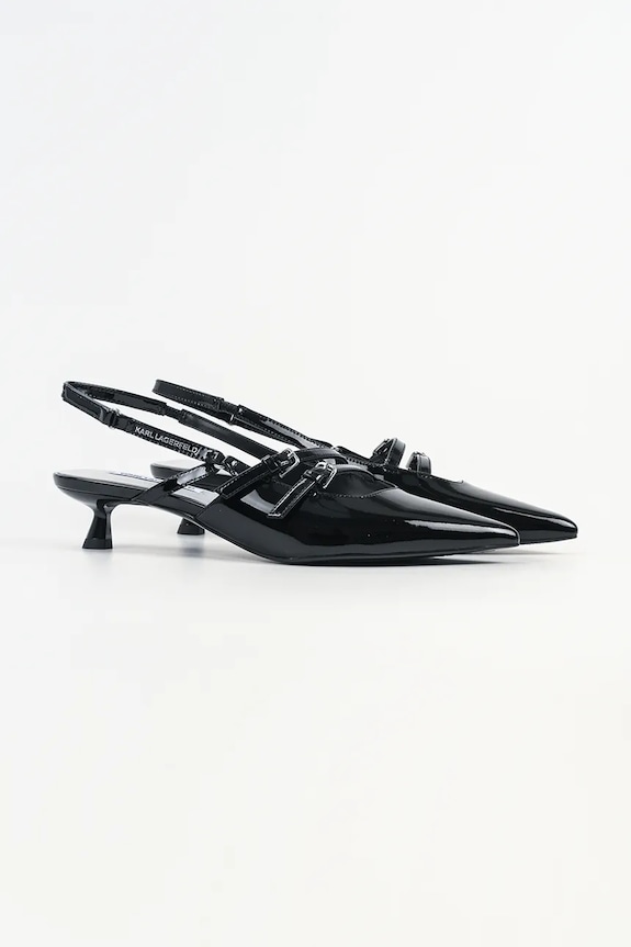 Шкіряні туфлі Karl Lagerfeld PASHA KL30105A.1BP чорний SS26