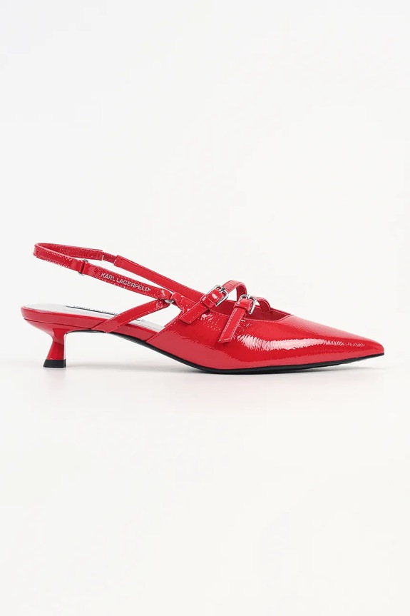 Кожаные туфли Karl Lagerfeld PASHA острый красный KL30105A.1DD