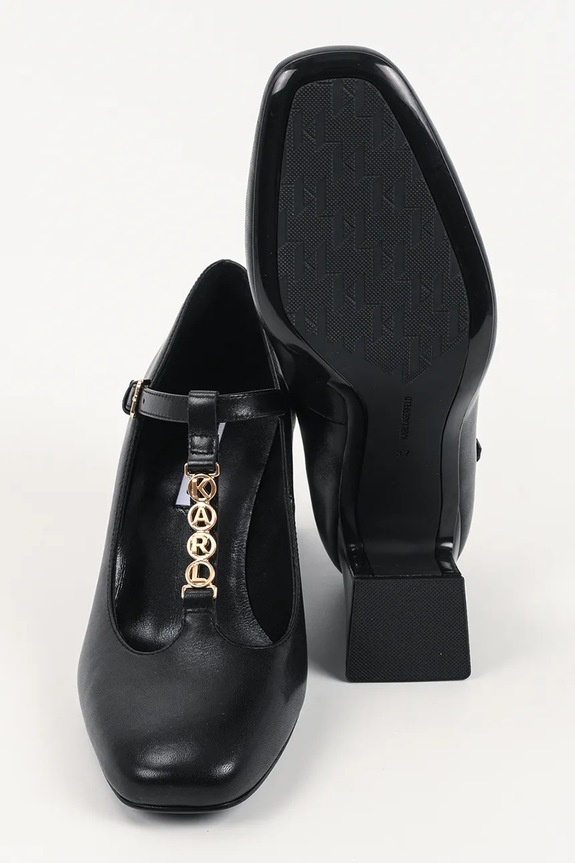 Karl Lagerfeld pantofi de piele BEATA KL31406.00G negru