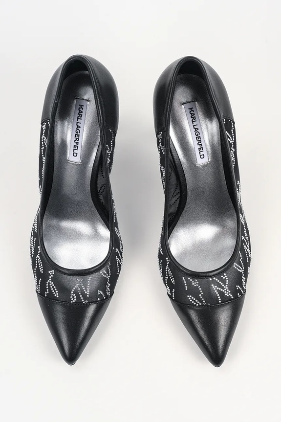 Karl Lagerfeld pantofi cu toc SARABANDE negru KL30906A.M0S