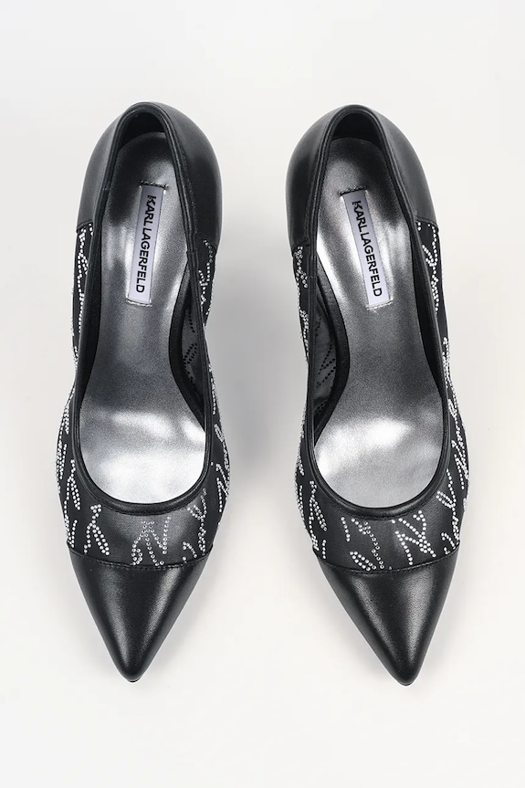 Karl Lagerfeld pantofi cu toc SARABANDE negru KL30906A.M0S