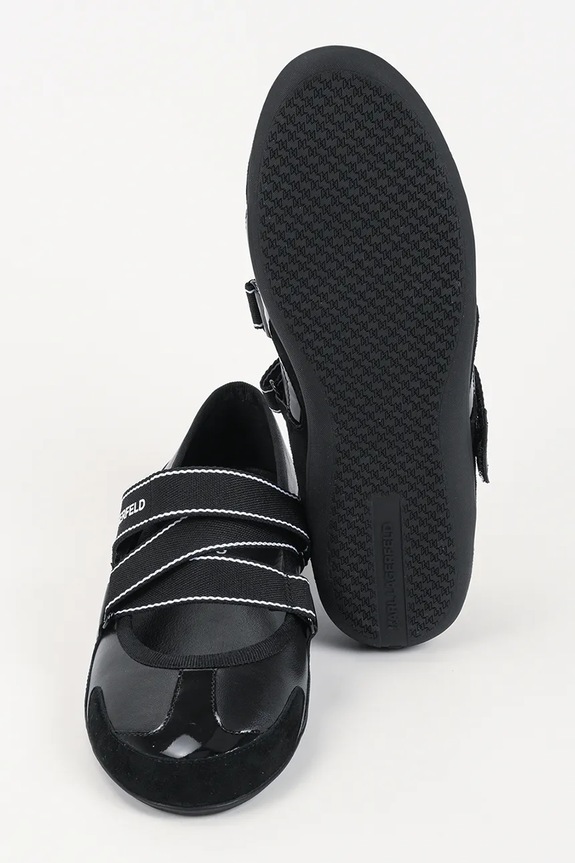 Kožené balerínky Karl Lagerfeld ALTIA KL66101.3M0 čierna