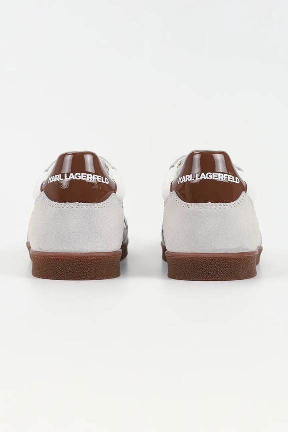 Scarpe Karl Lagerfeld sneakers in pelle KANDIDATE KL63855.314 bianco