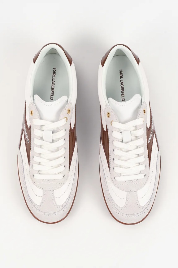 Karl Lagerfeld sneakers in pelle KANDIDATE bianco KL63855.314