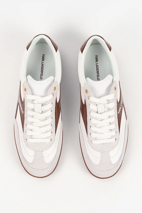 Karl Lagerfeld sneakers in pelle KANDIDATE bianco KL63855.314