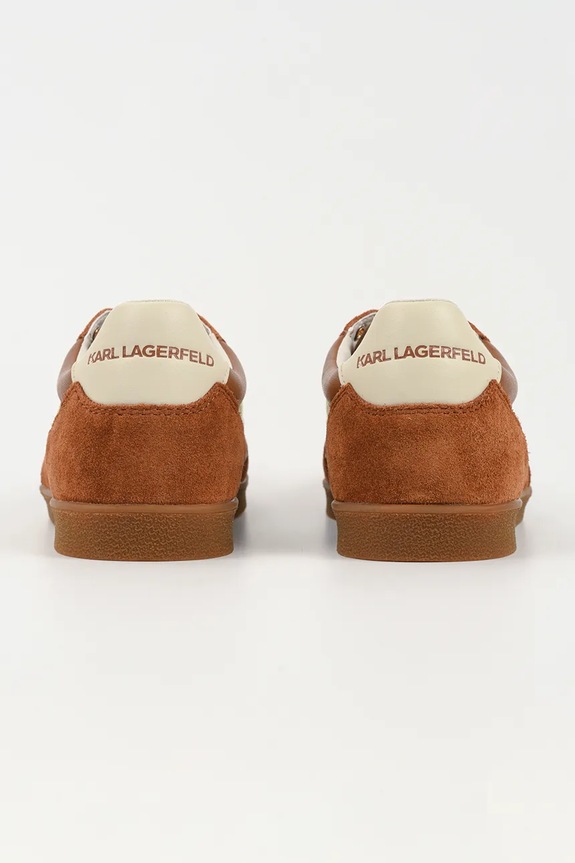 Scarpe Karl Lagerfeld sneakers in pelle KANDIDATE KL63855.323 marrone