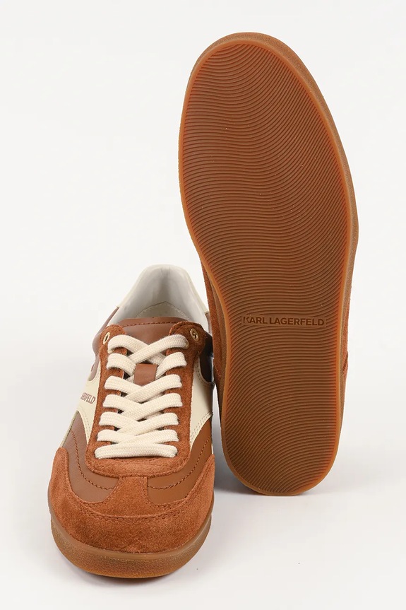 Karl Lagerfeld sneakers in pelle KANDIDATE KL63855.323 marrone