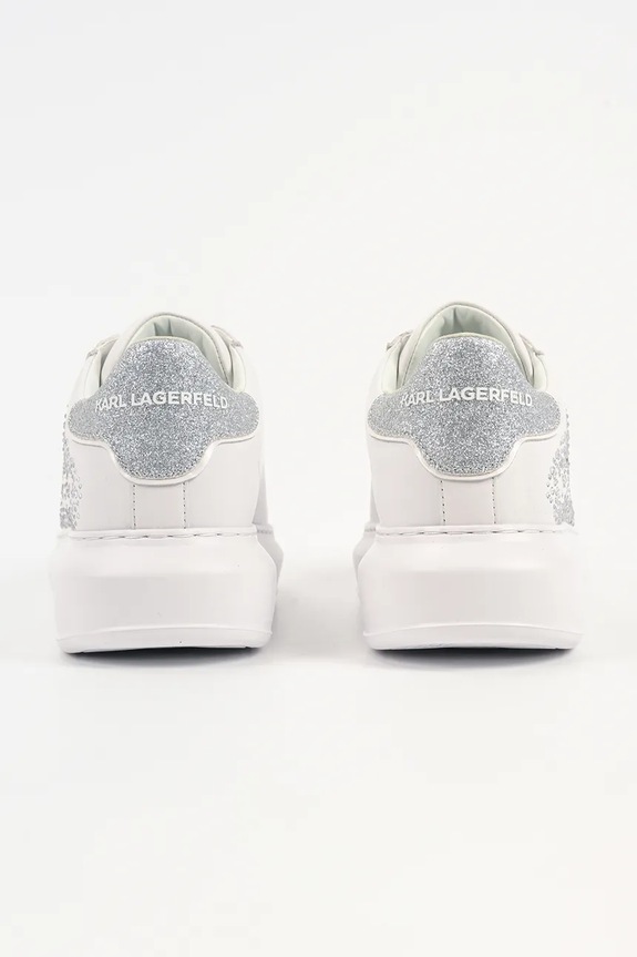 Scarpe Karl Lagerfeld sneakers in pelle KAPRI KL62556.01S bianco