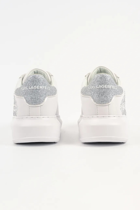 Scarpe Karl Lagerfeld sneakers in pelle KAPRI KL62556.01S bianco