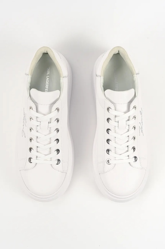 Karl Lagerfeld sneakersy skórzane ANAKAPRI biały KL63518A.01S