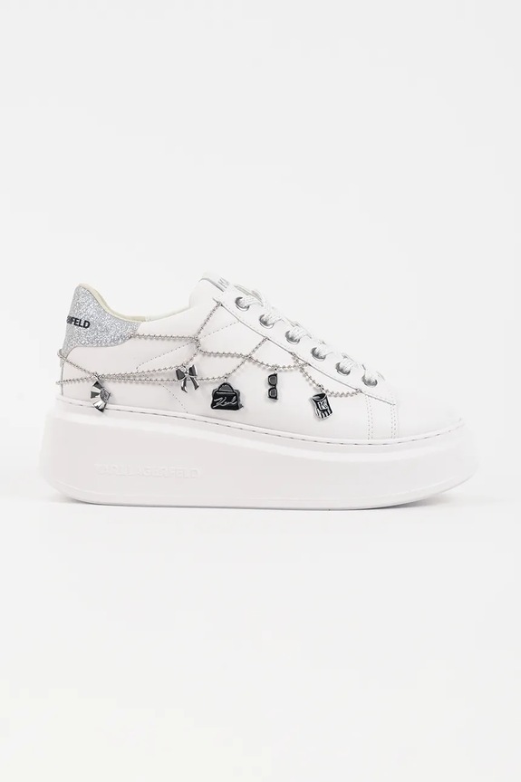 Karl Lagerfeld sneakersy skórzane ANAKAPRI pozostałe biały KL63546.01S