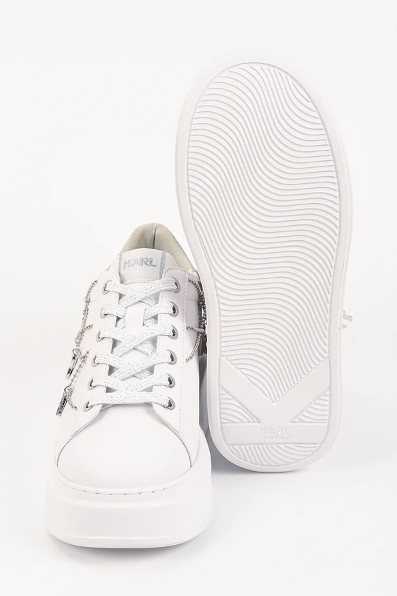 Karl Lagerfeld sneakersy skórzane ANAKAPRI KL63546.01S biały