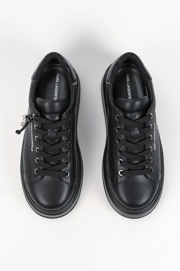 Usnjene superge Karl Lagerfeld ANAKAPRI črna KL63516.00X