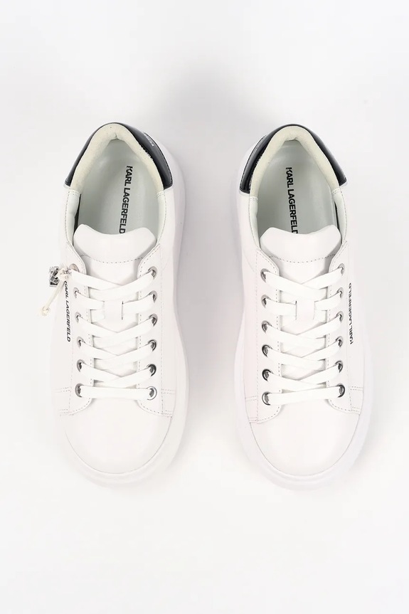 Δερμάτινα sneakers Karl Lagerfeld ANAKAPRI λευκό KL63516.011