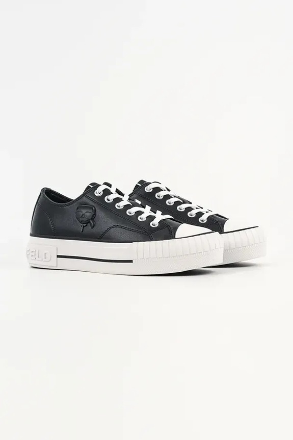 Karl Lagerfeld teniși de piele KAMPUS MAX NFT KL60426.000 negru SS26