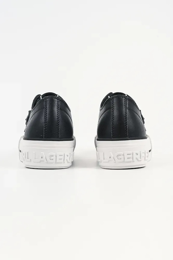 Încălțăminte Karl Lagerfeld teniși de piele KAMPUS MAX NFT KL60426.000 negru