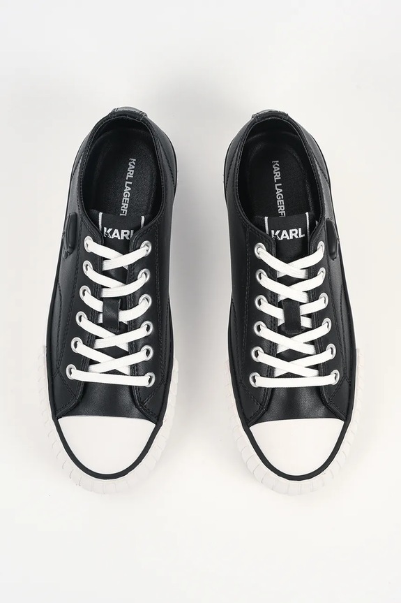 Karl Lagerfeld teniși de piele KAMPUS MAX NFT negru KL60426.000