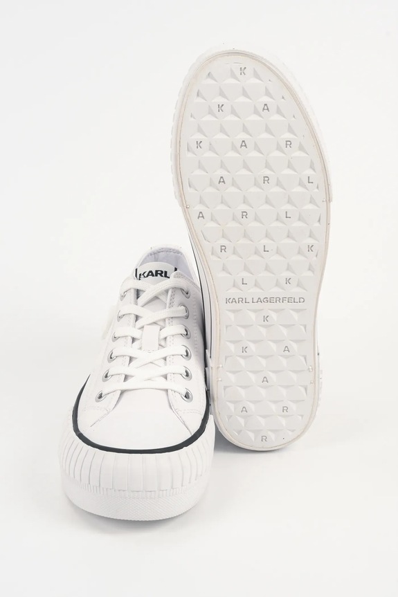 Karl Lagerfeld teniși de piele KAMPUS MAX NFT KL60426.011 alb