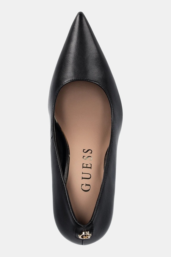 Guess tacchi in pelle PRINDY nero FLFPRN.LEA08.BLACK