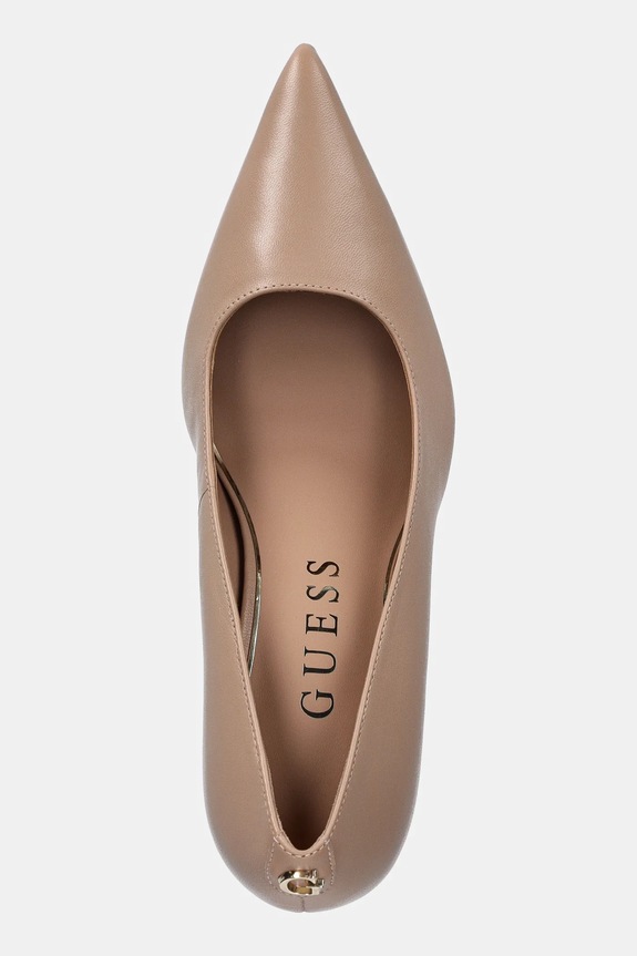Guess tacchi in pelle PRINDY beige FLFPRN.LEA08.NUDE