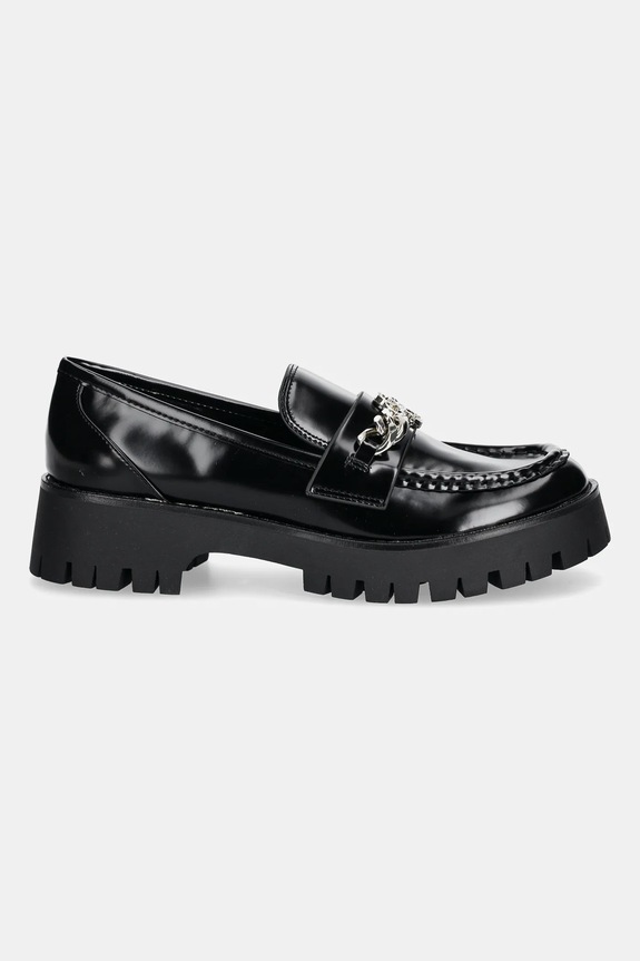 Μοκασίνια Guess ALMER FLPALR.ELE14.BLACK μαύρο SS26