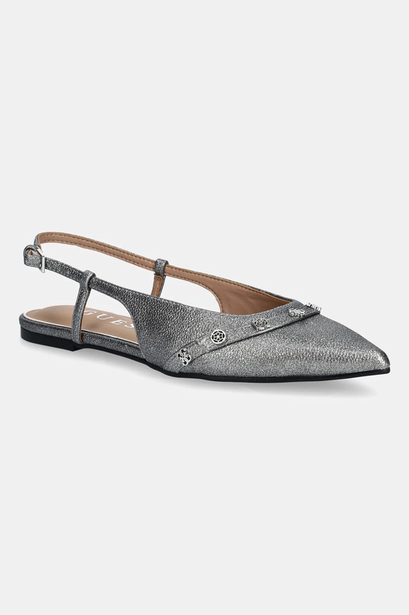 Μπαλαρίνες Guess DORLEE3 απομίμηση λείου δέρματος γκρί FLPDRL.LEL05.GREY