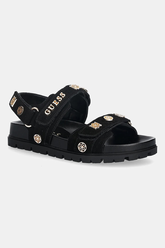 Πέδιλα Guess FLORIZI φλατ μαύρο FLPFLO.ESU03.BLACK