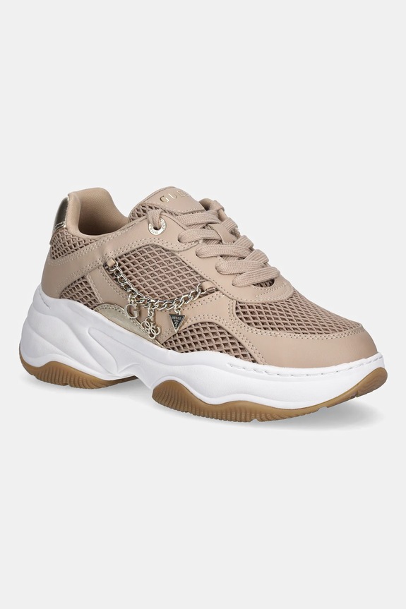 Guess sportcipő HARPAA textil bézs FLPHAR.ELE12.OAT