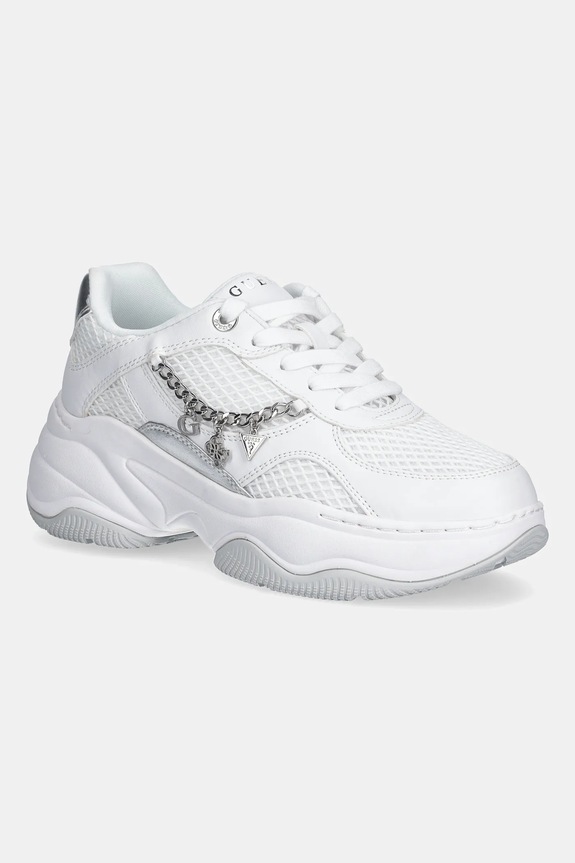 Guess sneakers HARPAA tessile bianco FLPHAR.ELE12.WHITE