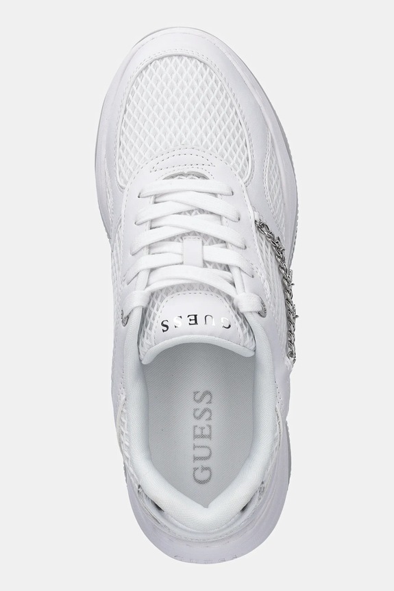 Guess sneakers HARPAA bianco FLPHAR.ELE12.WHITE