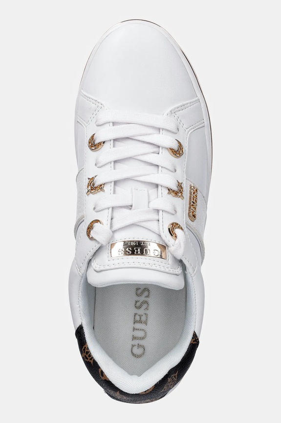 Guess sneakers STEW alb FLPSTW.ELE12.WHITE