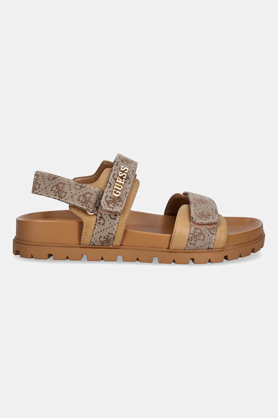 Guess sandały FLORIZY2 FLPZY2.FAL03.BEIBR brązowy SS26